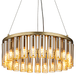 Люстра со стеклянными цилиндрическими плафонами Luminous Cylinders Amber Round варинант исполнения - 1 | Loft Concept в Брянске
