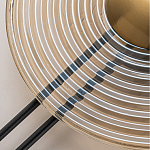 Бра с янтарным стеклянным диском и золотистыми акцентами Savio Glass Disc варинант исполнения - 4 | Loft Concept в Брянске