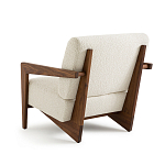 Кресло Avalon White Boucle из массива ореха варинант исполнения - 2 | Loft Concept в Брянске