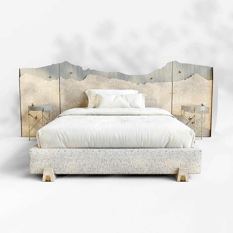 Кровать Okinawa Бежевый Лазурь в Брянске | Loft Concept 