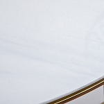 Консоль приставная полукруглая на основании золотого цвета Interior Accent варинант исполнения - 3 | Loft Concept в Брянске