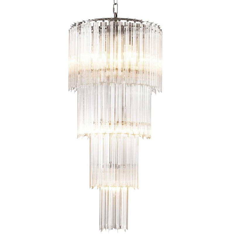 Люстра Chandelier Alpina S Никель Прозрачный (Transparent) Люстра Chandelier Alpina S Никель Прозрачный (Transparent) в Брянске | Loft Concept