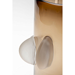 Ваза коричневая Forma Mare со стеклянными вставками варинант исполнения - 3 | Loft Concept в Брянске