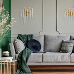 Бра золотого цвета с ветвями и хрустальными подвесками FAIRYTREE Light варинант исполнения - 8 | Loft Concept в Брянске