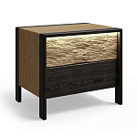 Тумба 2 ящика с подсветкой на рельефном фасаде Warm Industrial варинант исполнения - 3 | Loft Concept в Брянске