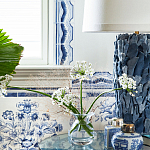 Обои ручная роспись Porto by Alessandra Branca Original colourway on dyed paper варинант исполнения - 3 | Loft Concept в Брянске