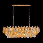 Люстра овальная с многослойными белыми и прозрачными подвесками Character Chandelier варинант исполнения - 1 | Loft Concept в Брянске