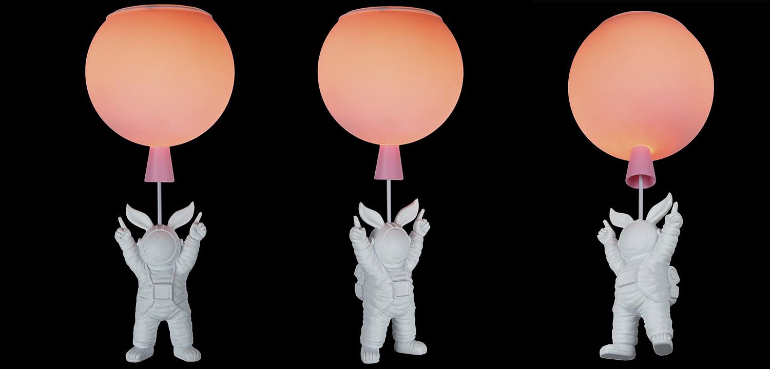 Потолочный светильник Cosmonaut pink ball Потолочный светильник Cosmonaut pink ball - Loft-Concept в Брянске