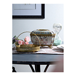 Блюдо фарфоровое с бронзовой ручкой Paradise Dish with Handle варинант исполнения - 2 | Loft Concept в Брянске