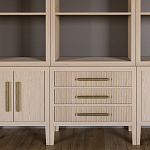 Модульный стеллаж Primo из трех составных элементов Светлый дуб варинант исполнения - 6 | Loft Concept в Брянске