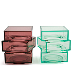 Стол журнальный в форме кубов Acrylic Furniture Lumina Crimson Clarity варинант исполнения - 6 | Loft Concept в Брянске