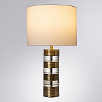 Настольная лампа с цилиндрическим основанием и белым абажуром Crystal Harmony  варинант исполнения - 1 | Loft Concept в Брянске