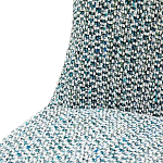 Дизайнерское мягкое кресло без подлокотников в голубой пестрой обивке Roux Armchair варинант исполнения - 6 | Loft Concept в Брянске