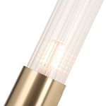 Бра с вытянутым рифленым стеклянным плафоном цилиндрической формы Trumpet tube варинант исполнения - 3 | Loft Concept в Брянске