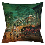 Подушка декоративная Париж ночной Impressionism in Art варинант исполнения - 1 | Loft Concept в Брянске