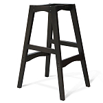 Барный стул со спинкой и подлокотниками на 4-х деревянных ножках Douglas Rhombus Бирюзовый Велюр варинант исполнения - 3 | Loft Concept в Брянске