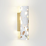 Бра с цилиндрическим белым бетонным плафоном Terrazzo Light варинант исполнения - 1 | Loft Concept в Брянске