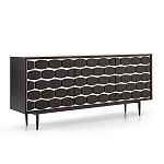 Дизайнерский комод чёрный с фактурным фасадом Billy варинант исполнения - 1 | Loft Concept в Брянске