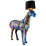 Большой Торшер Лошадь с ручной авторской росписью Feral Stallion варинант исполнения - 2 | Loft Concept в Брянске