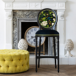 Барный стул из натурального бука с изображением птицы и цветов Blooming Birds варинант исполнения - 2 | Loft Concept в Брянске