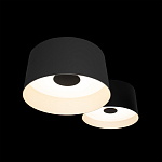 Потолочный светильник с 2-мя цилиндрическими абажурами серого и черного цвета Urban Dome варинант исполнения - 6 | Loft Concept в Брянске