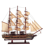 Декоративная модель деревянного коричневого парусника в подарочной упаковке With The low варинант исполнения - 1 | Loft Concept в Брянске