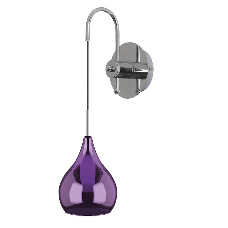 Бра Candiano Purple Sconces Фиолетовый Хром Бра Candiano Purple Sconces Фиолетовый Хром в Брянске | Loft Concept