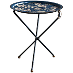 Круглый приставной столик складной Chinoiserie Flowers Side Table варинант исполнения - 1 | Loft Concept в Брянске