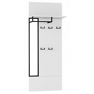 Вешалка настенная белая Strict Lines