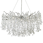 Люстра с хрустальными подвесками на металлических ветках Fairytree Light Silver Chandelier 18 варинант исполнения - 1 | Loft Concept в Брянске