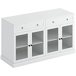 Широкая тумба с ящиками и стеклянными дверцами Percent Glass Cabinet варинант исполнения - 1 | Loft Concept в Брянске