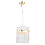 Подвесной светильник цилиндрической формы с текстурными стеклянными элементами Textured Glass Chandelier варинант исполнения - 1 | Loft Concept в Брянске