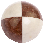 Шар декоративный из натуральных камней Лемезит и Мрамор Белый Natural Stone Spheres варинант исполнения - 3 | Loft Concept в Брянске