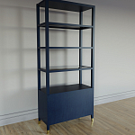 Стеллаж со стеклянными полками Elsa Dreams Blue варинант исполнения - 7 | Loft Concept в Брянске