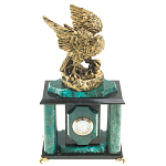 Часы настольные из натурального камня с декором в виде орла Eagle Stone Clock варинант исполнения - 5 | Loft Concept в Брянске