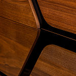 Высокий комод с узором из шпона на фасаде Sahara варинант исполнения - 5 | Loft Concept в Брянске