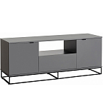 ТВ-тумба цвета графит с  2-мя дверцами и ящиком Strict Lines варинант исполнения - 1 | Loft Concept в Брянске