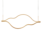 Подвесной светильник волнообразный изогнутый на двух тросах 103 см Spiral Lighting варинант исполнения - 1 | Loft Concept в Брянске
