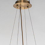 Люстра подвесная круглая с овальными подвесками из стекла дымчатого цвета Harlow Crystal Round варинант исполнения - 5 | Loft Concept в Брянске