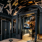 Обои ручная роспись в стиле Арт-деко Symphony Original colourway on Flint silk dupion варинант исполнения - 4 | Loft Concept в Брянске