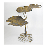 Столик приставной с тремя столешницами Тропические листья Tropical Forest gold варинант исполнения - 3 | Loft Concept в Брянске