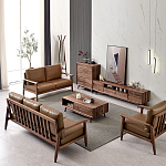 Тумба под телевизориз массива дерева TV Stand made of Walnut Wood варинант исполнения - 4 | Loft Concept в Брянске