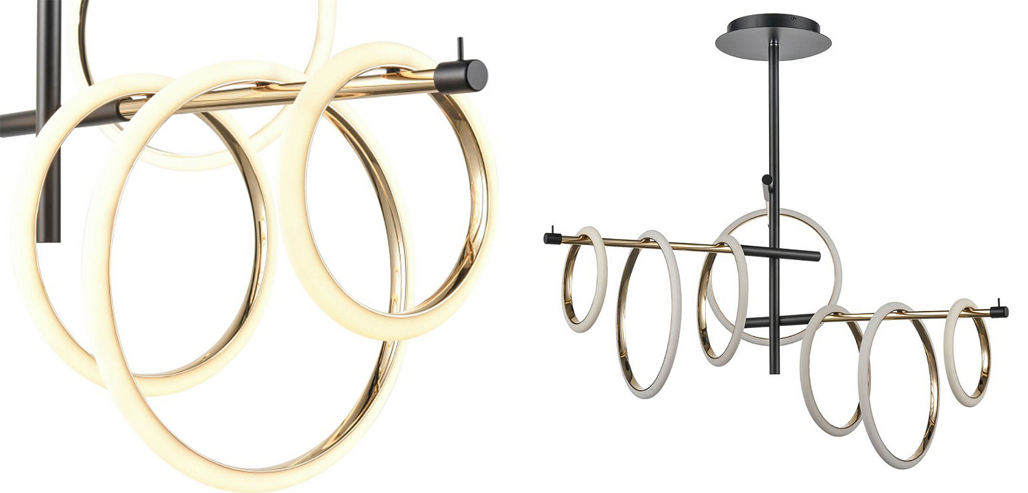 Люстра Jessenia Rings Chandelier 7 Люстра Jessenia Rings Chandelier 7 - Loft-Concept в Брянске
