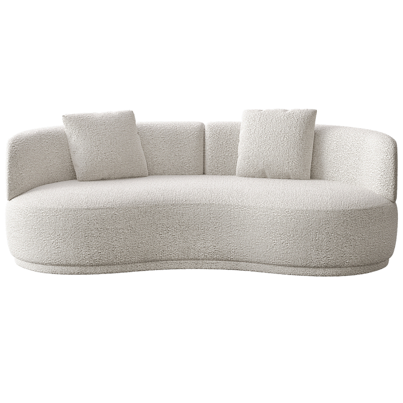 Двухместный диван Calypso Молочный в Брянске | Loft Concept 