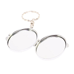 Зеркало брелок карманное двухстороннее из натурального камня Оникс Silver Stone Mirrors варинант исполнения - 3 | Loft Concept в Брянске