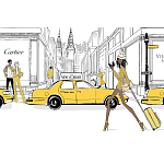 Megan Hess. New york: through a fashion eye варинант исполнения - 2 | Loft Concept в Брянске