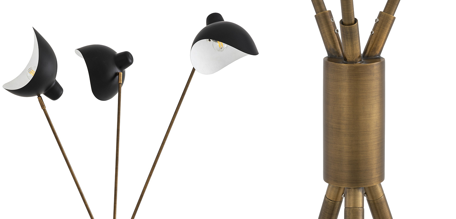 Торшер Eichholtz Floor Lamp Costner Торшер Eichholtz Floor Lamp Costner - Loft-Concept в Брянске