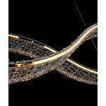 Люстра волнистой формы с фактурным хрустальным плафоном Light Delight варинант исполнения - 6 | Loft Concept в Брянске