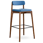 Барный стул из массива ясеня с обивкой из рогожки Elegant Ash варинант исполнения - 1 | Loft Concept в Брянске