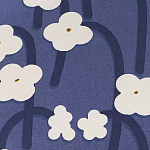 Подушка декоративная синяя с цветочным принтом Blossom Essence Emily варинант исполнения - 3 | Loft Concept в Брянске